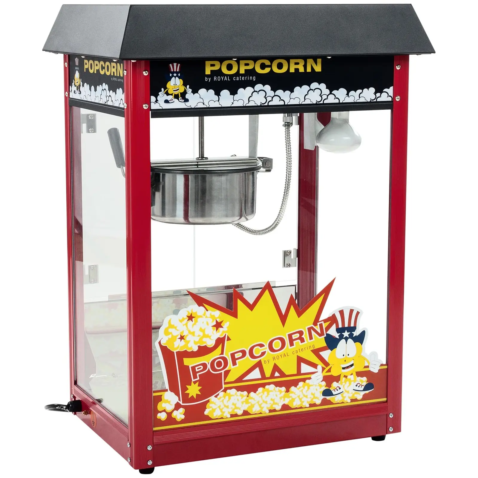 Popcornmachine - Zwart dak