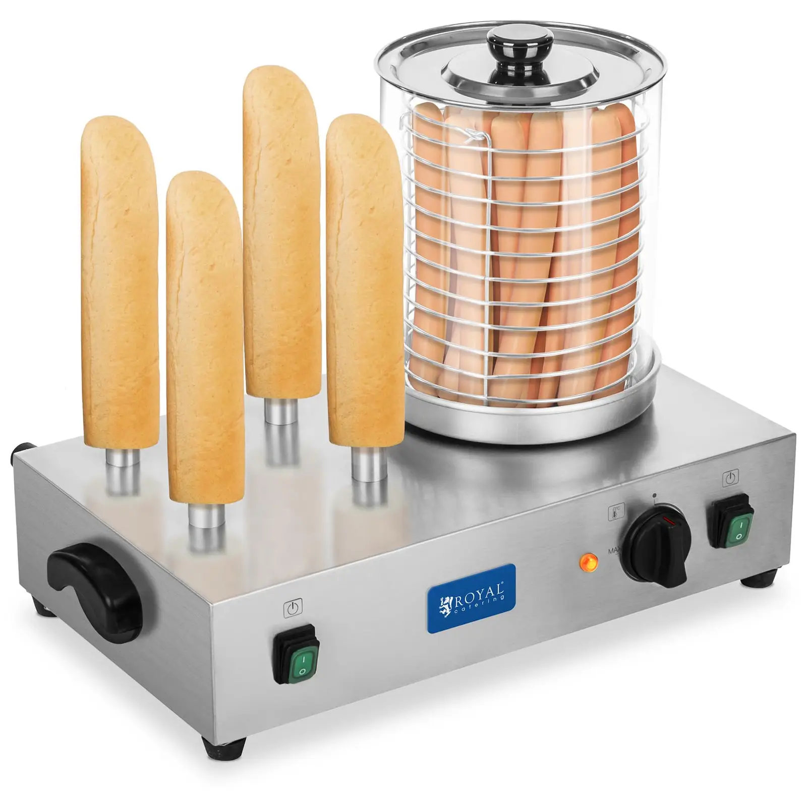 Hotdogmachine - met verwarmingsstaven