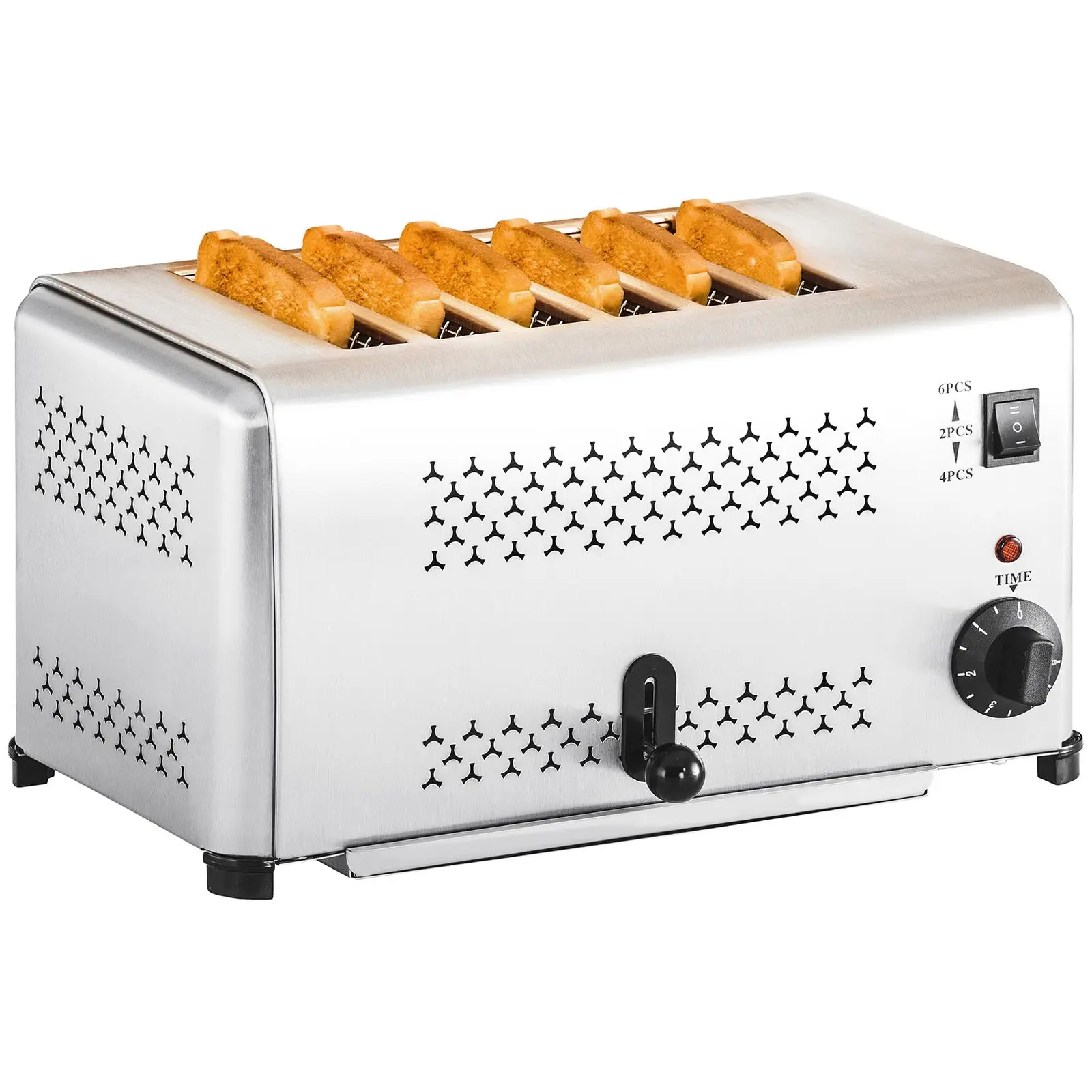 Horeca-toaster met 6 gleuven