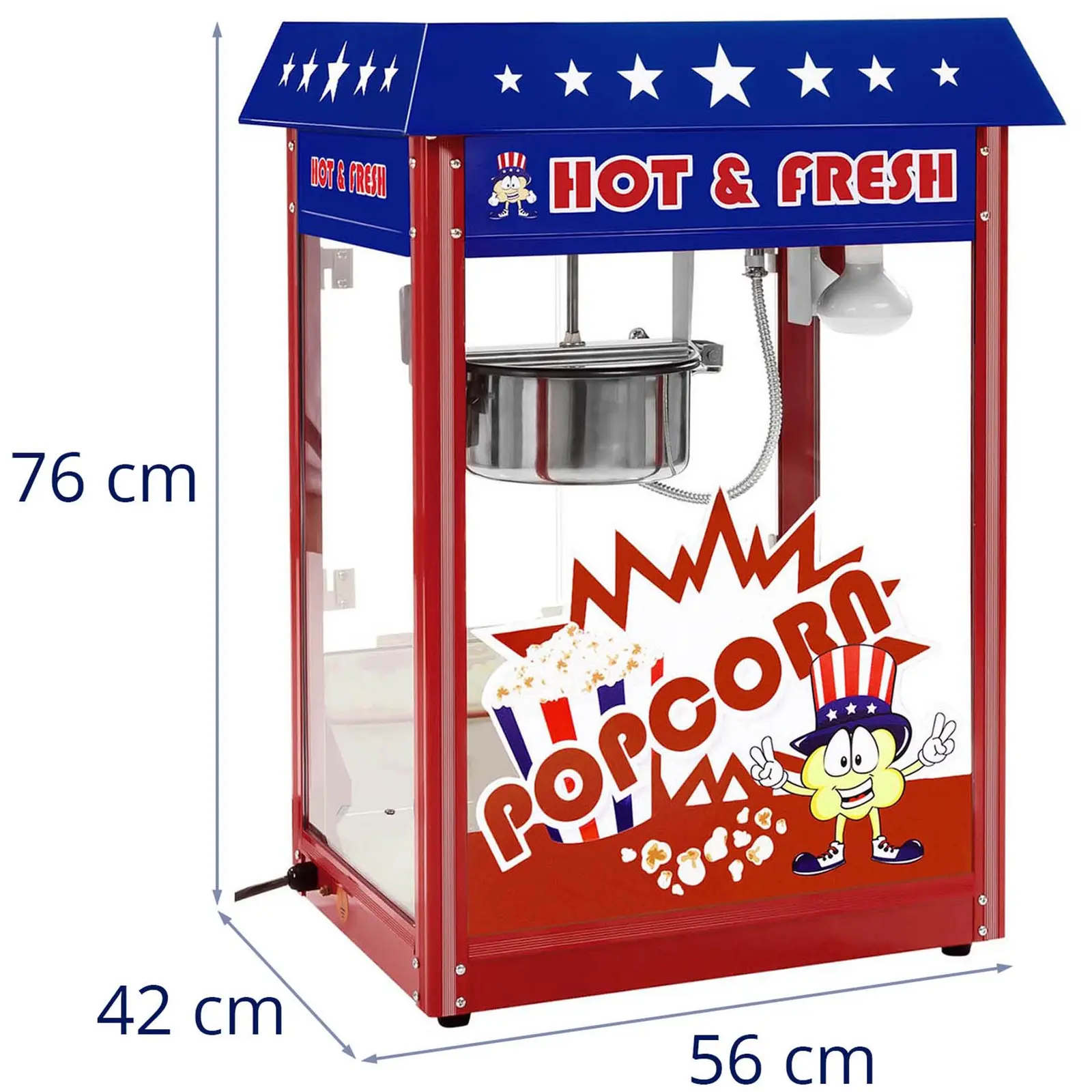Popcornmachine - Amerikaans ontwerp
