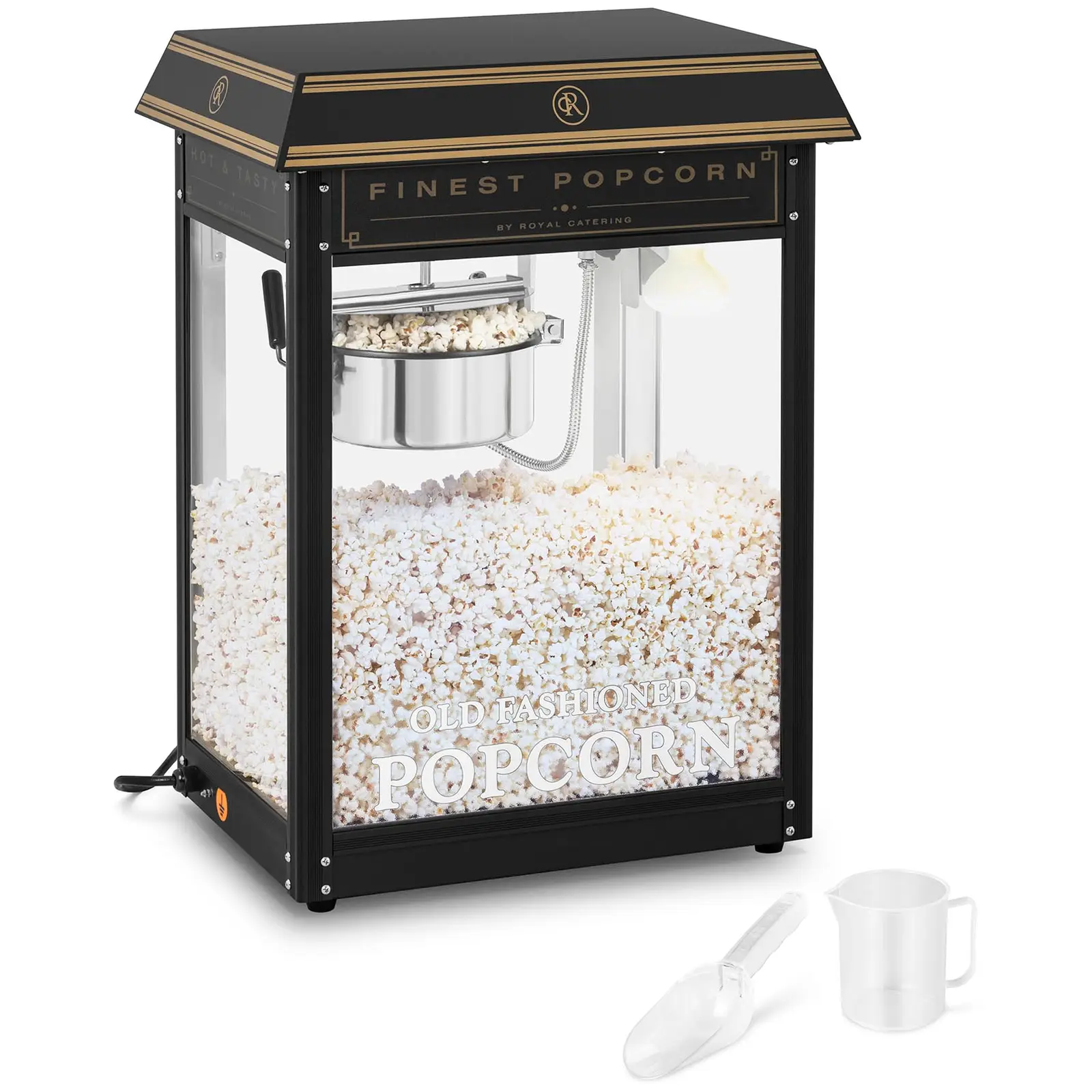 Popcornmachine - zwart en goud