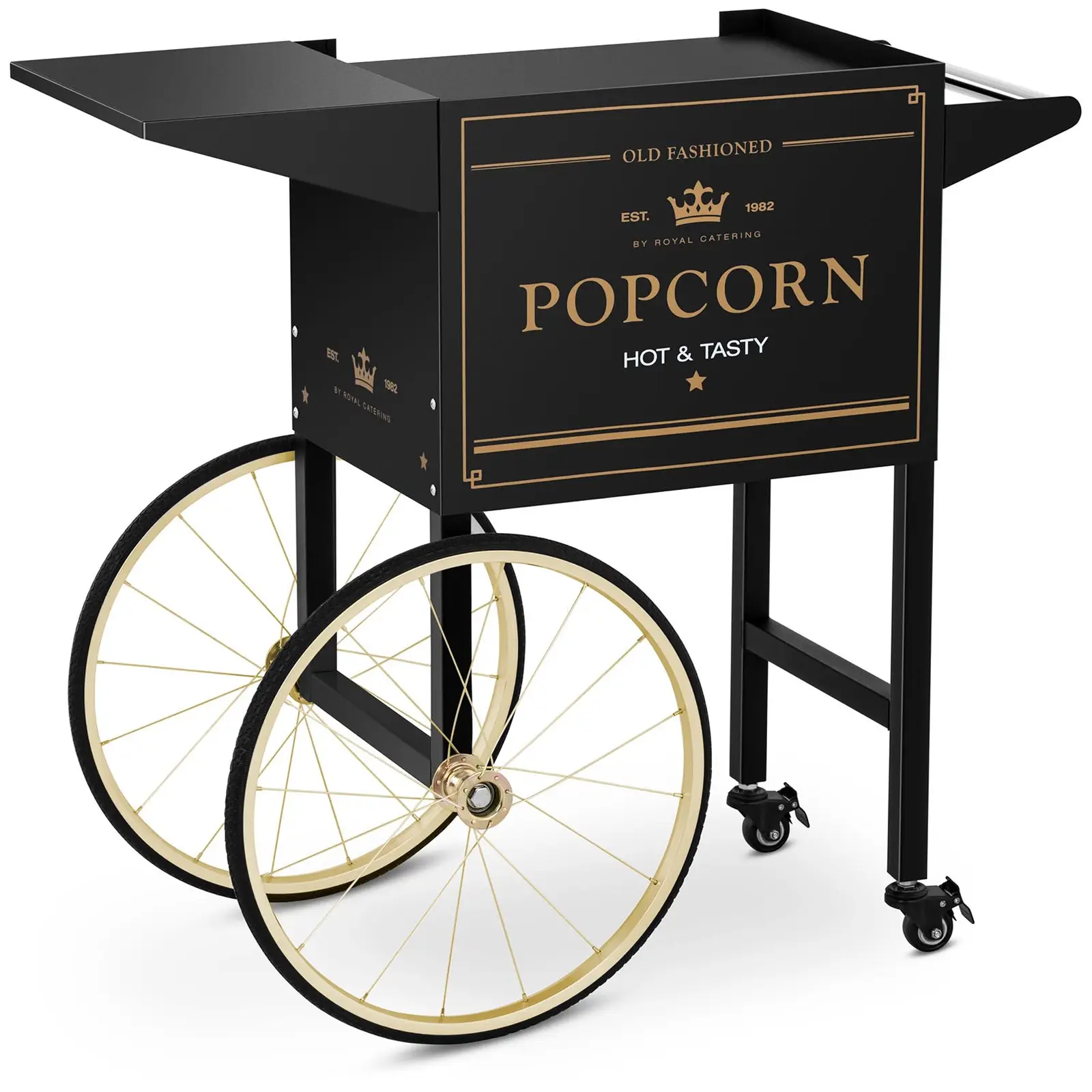 Popcornkar - zwart en goud