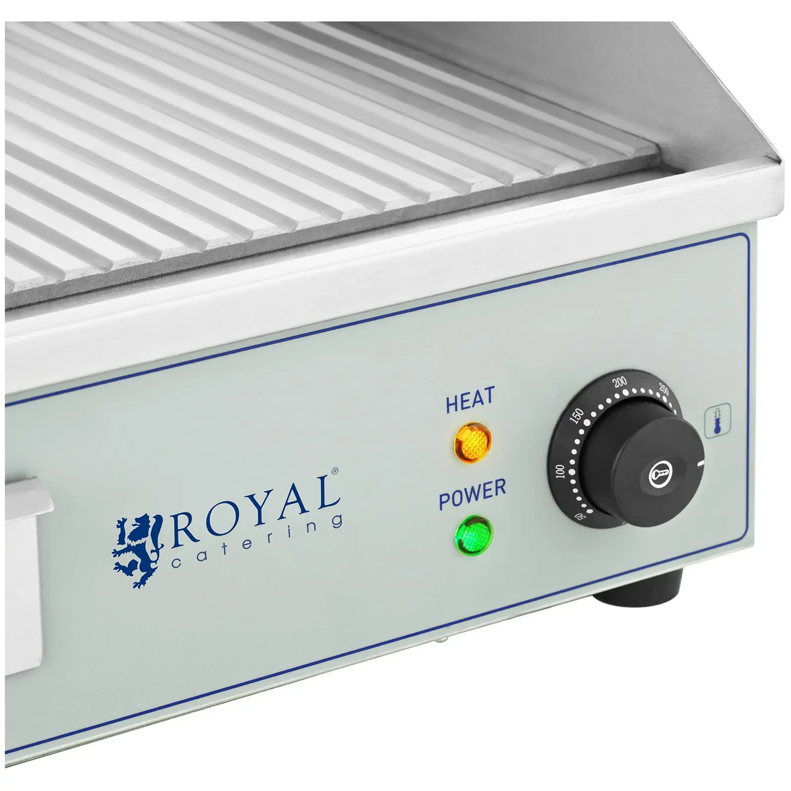 Dubbel - Elektrische grill - 400 x 730 mm - Royal Catering - 2 x 2,200 W
