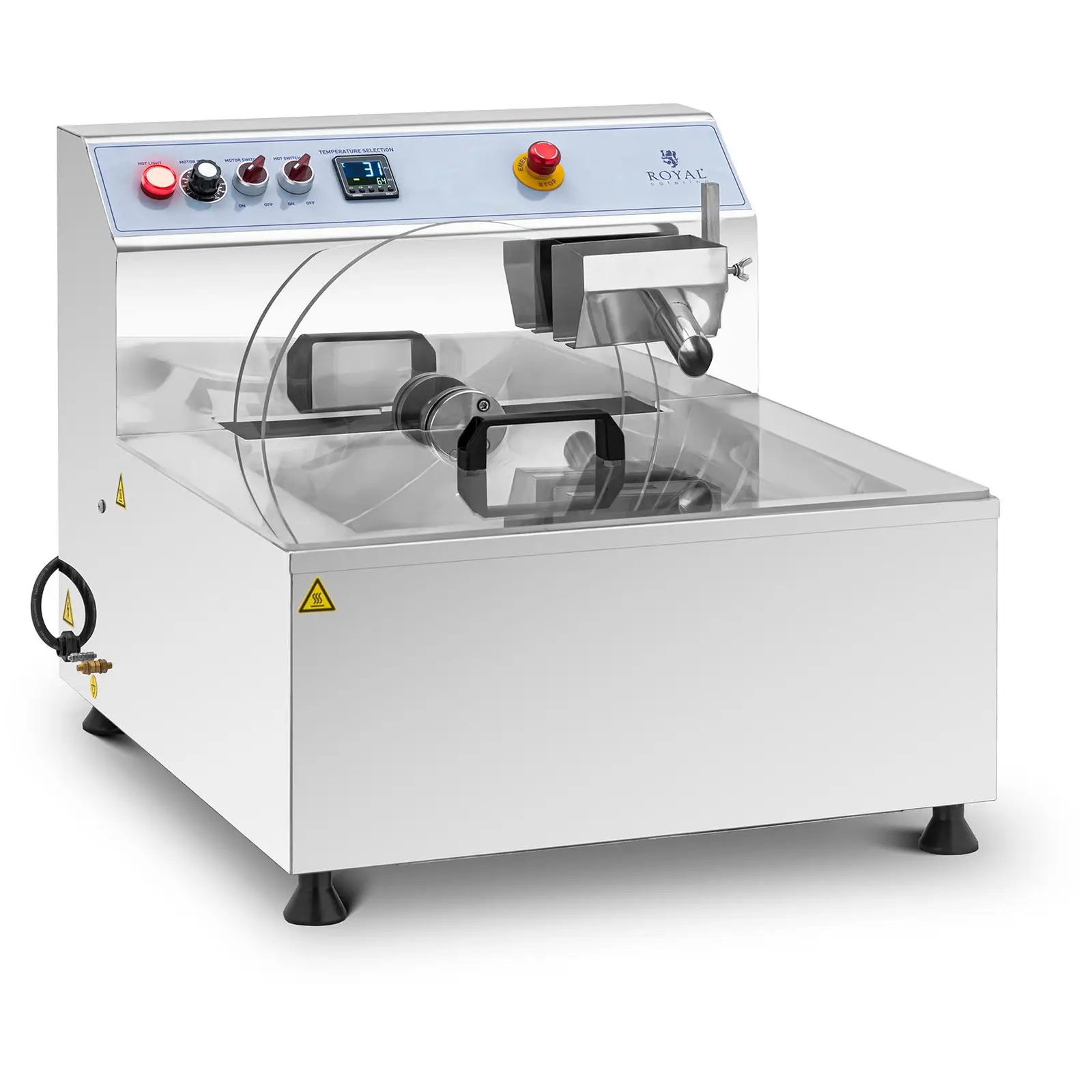 Chocoladetempereermachine - RVS - 1800 W - 15 l - Royal Catering