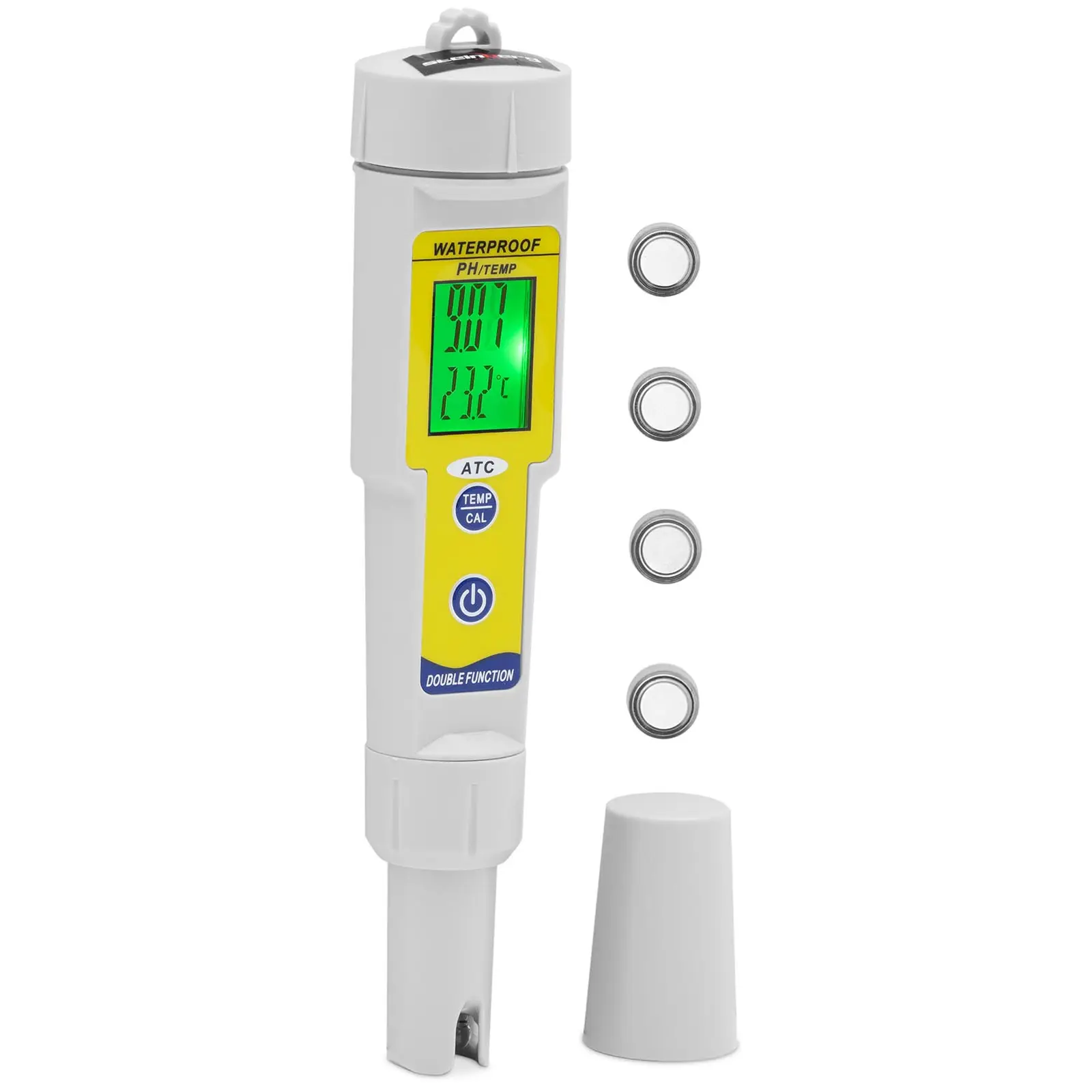 pH-meter met temperatuur - LCD - 0-14 pH / temperatuur 0 - 50 °C