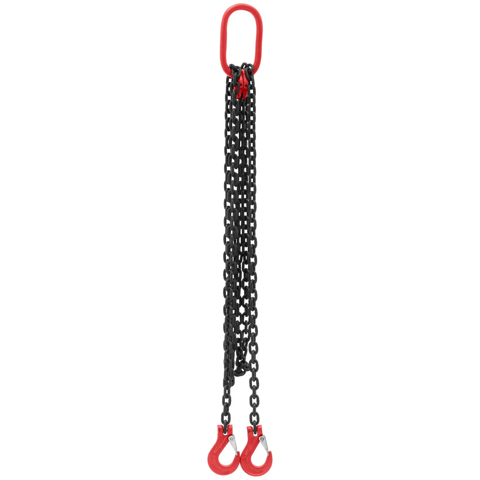 Hijsketting - 1600 kg - 2 x 2 m - zwart/rood