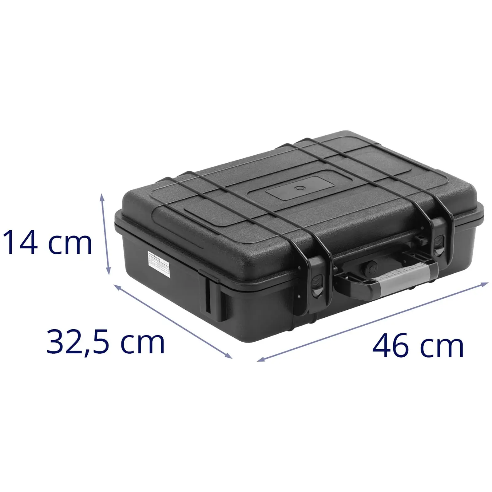 transportkoffer - waterdicht - 15 l - zwart - 46.3 x 36.3 x 13.9 cm