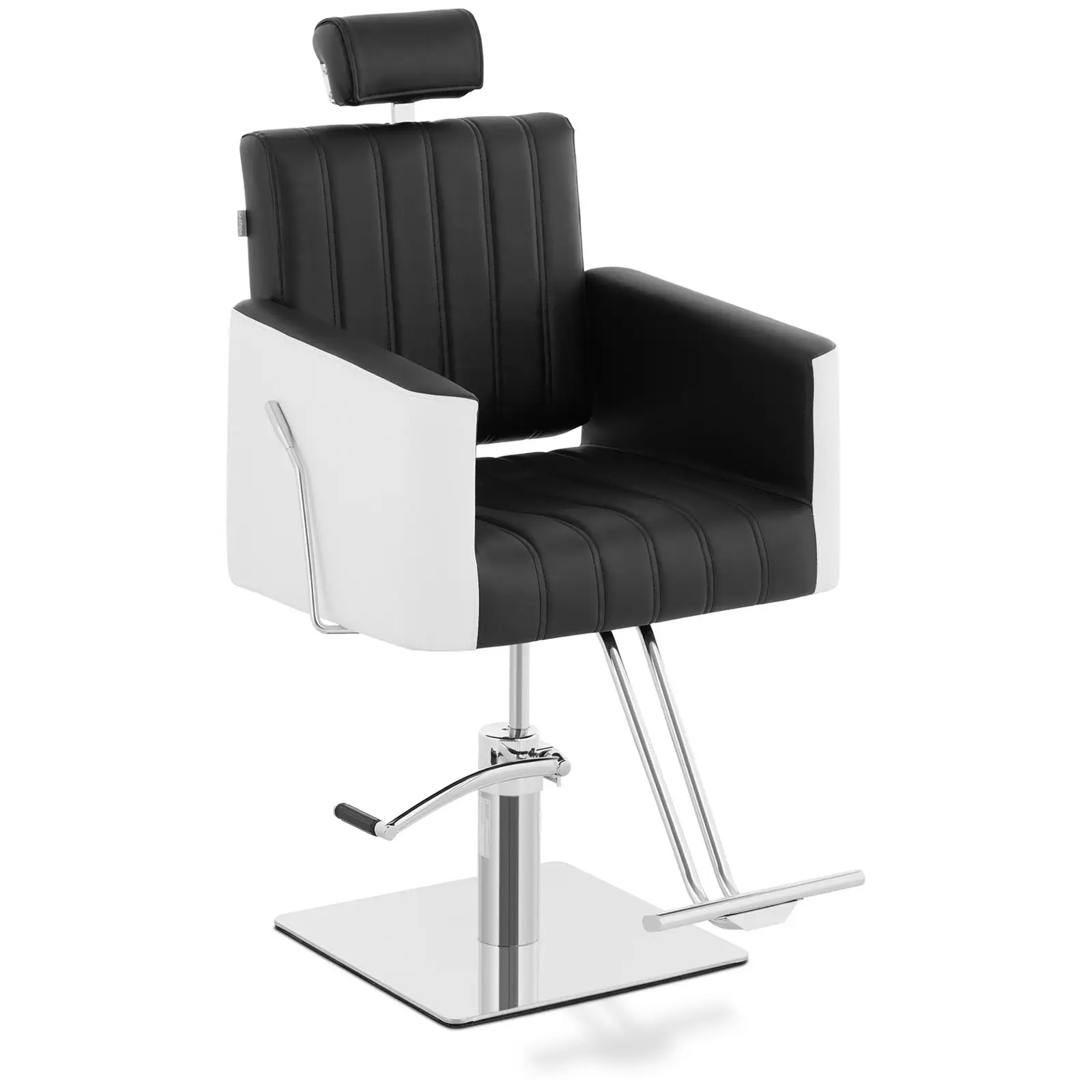 Styling stoel met voetensteun - 470x630 mm - 150 kg - Zwart, Wit