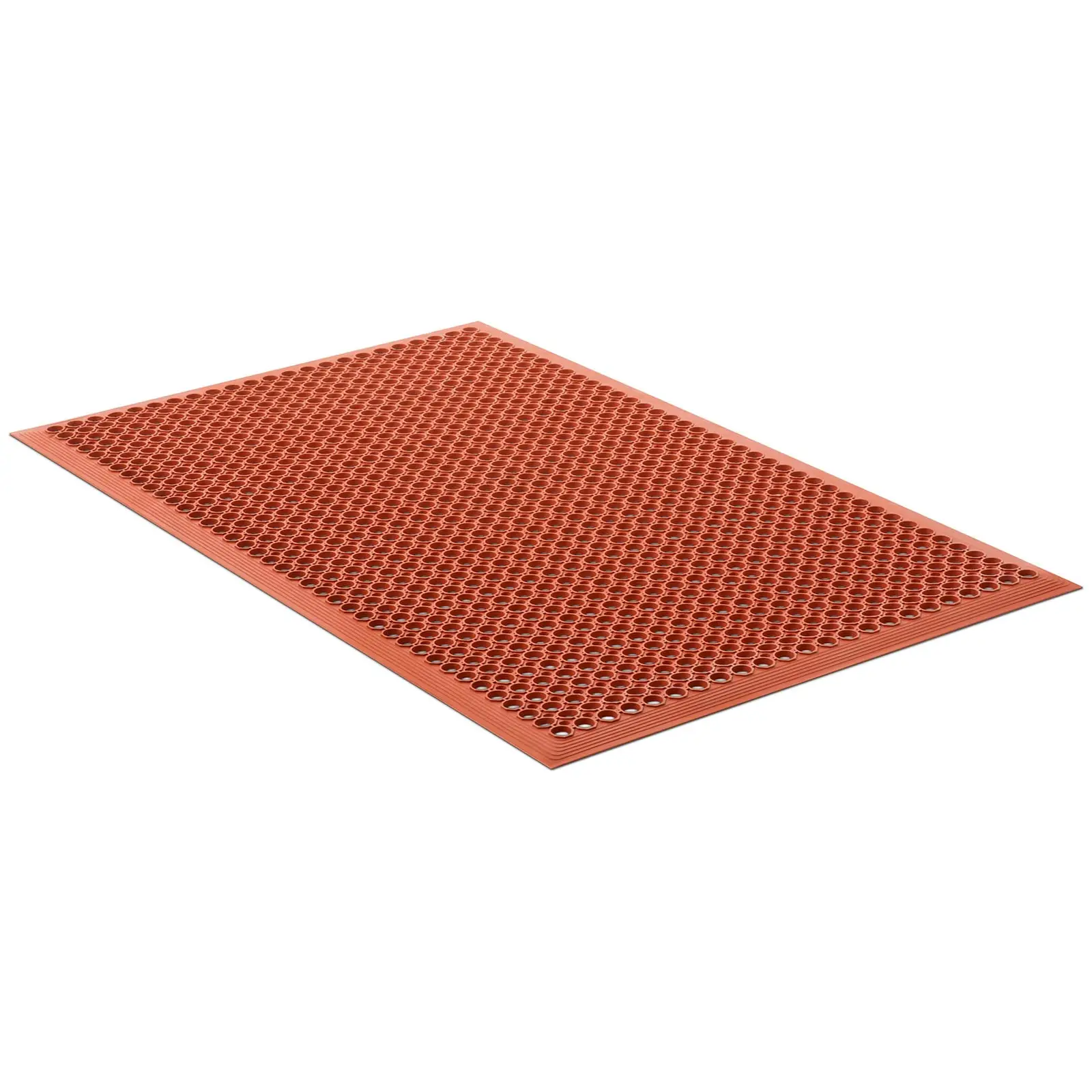 Rubberen mat - 153 x 92 x 1 cm - rood