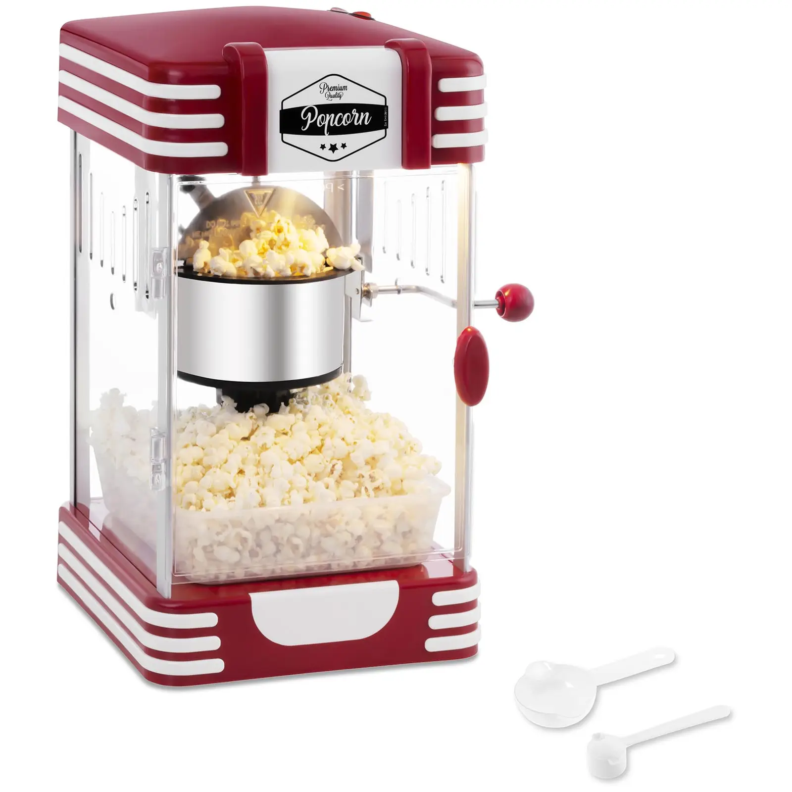 Popcornmachine - Retro-design jaren 50 - rood