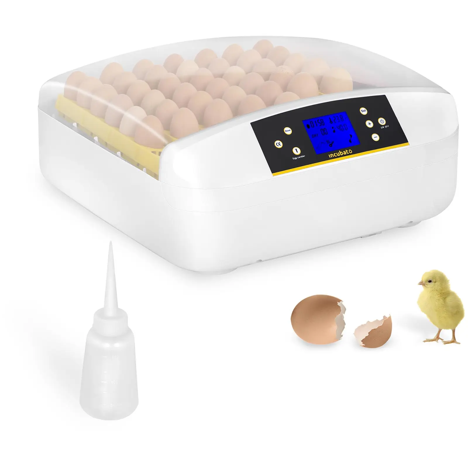 Broedmachine - 56 eieren - inclusief waterdispenser - volautomatisch