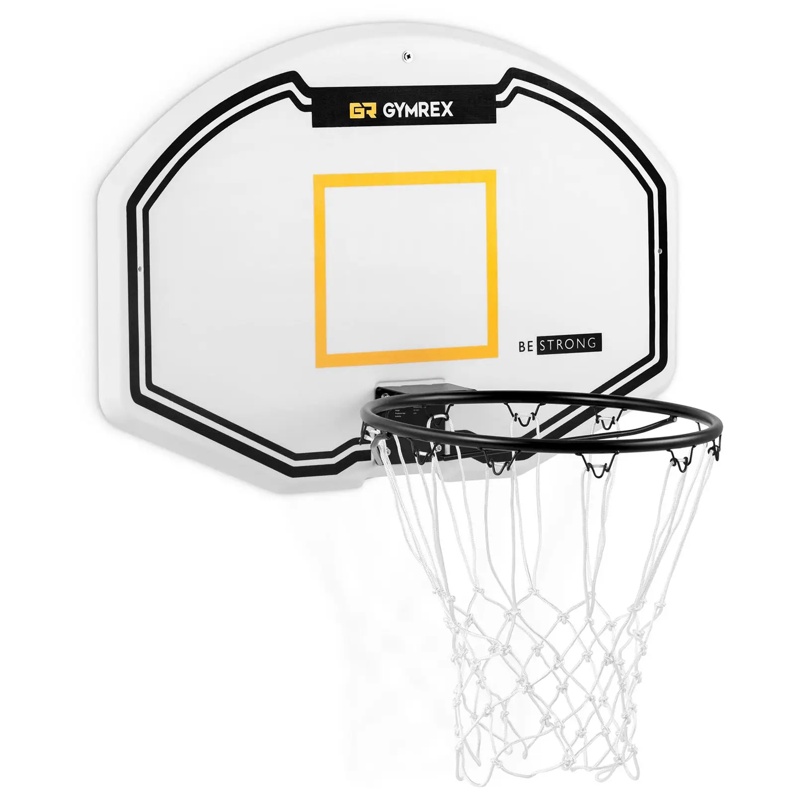 Basketbalnet - 91 x 61 cm - ringdiameter 42,5 cm - witte net